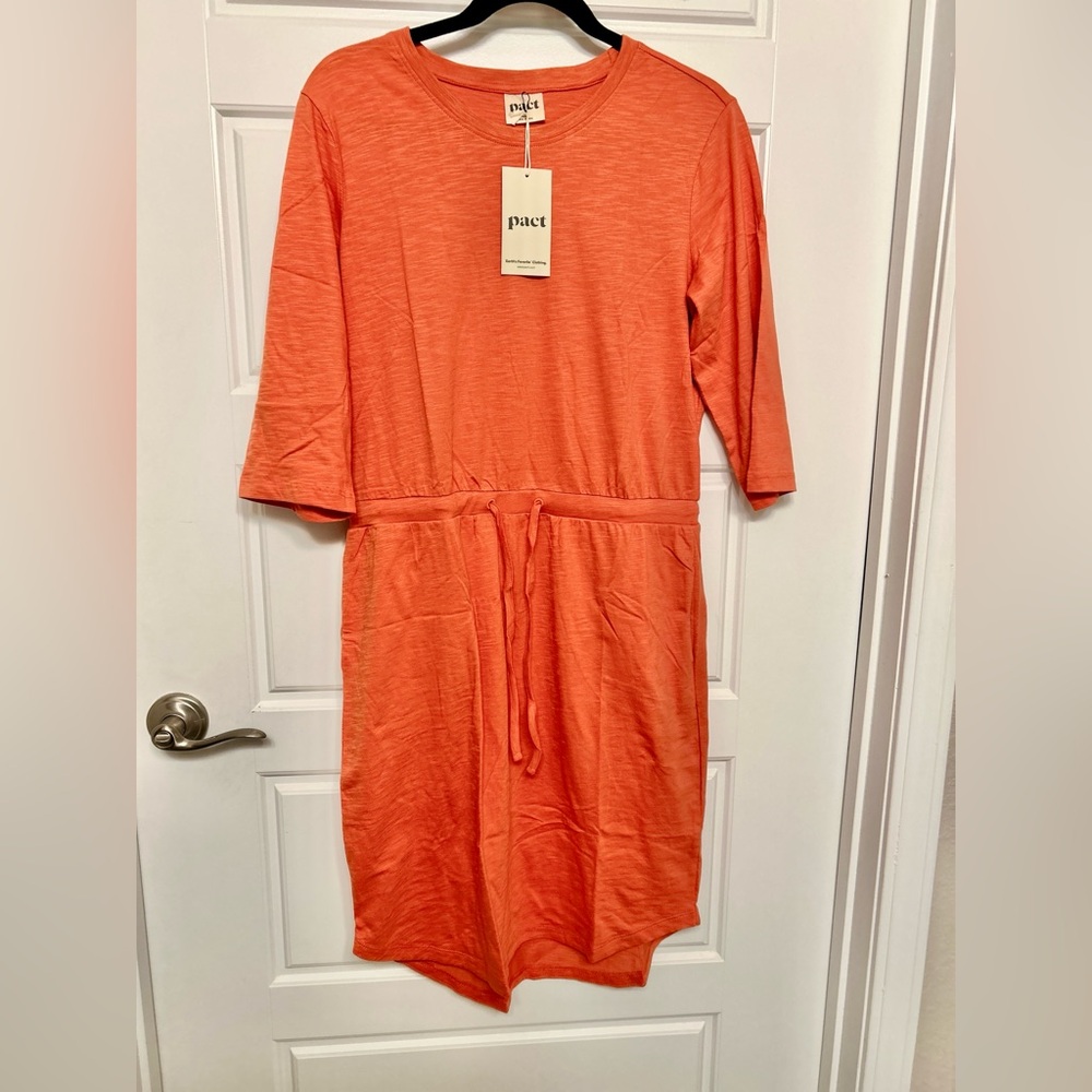 Pact Organic Cotton Women's Relaxed Tie Waist - Apricot Brandy